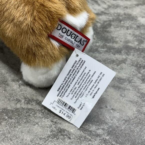 NWT DOUGLAS Corgi Stuffed Plush Soft Puppy Dog Plushie Tan White Stuffed Animal - Picture 9 of 14